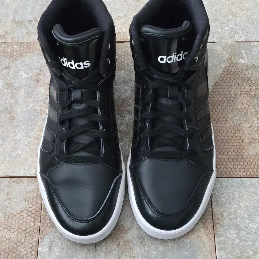 [BUNJANG] Adidas Neo Rolly Mid Black Sneakers / (265)아디다스 네오 롤리 미드 블랙 스니커즈