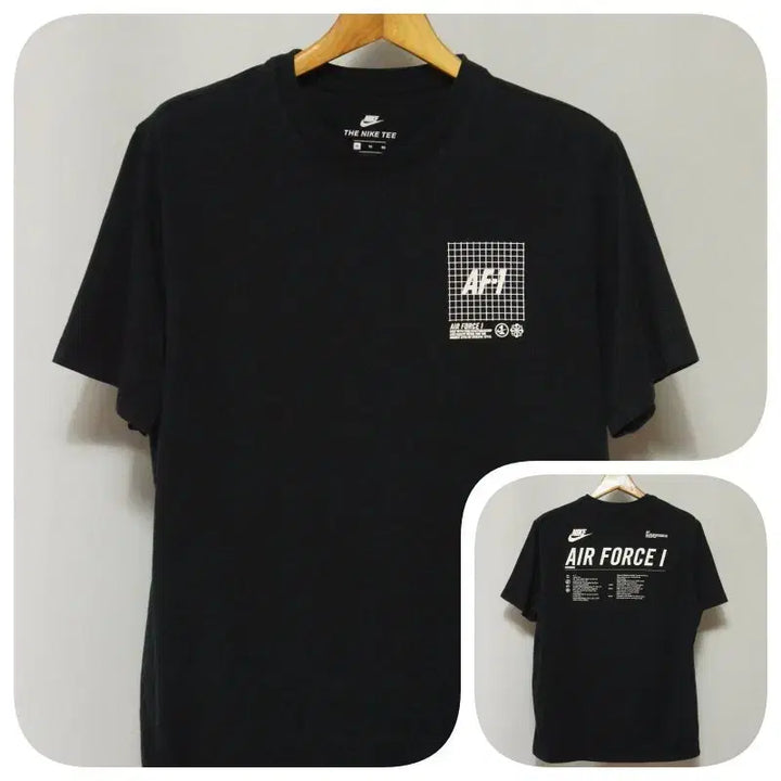 [BUNJANG] Nike Air Force Black Round T-Shirt (Men&