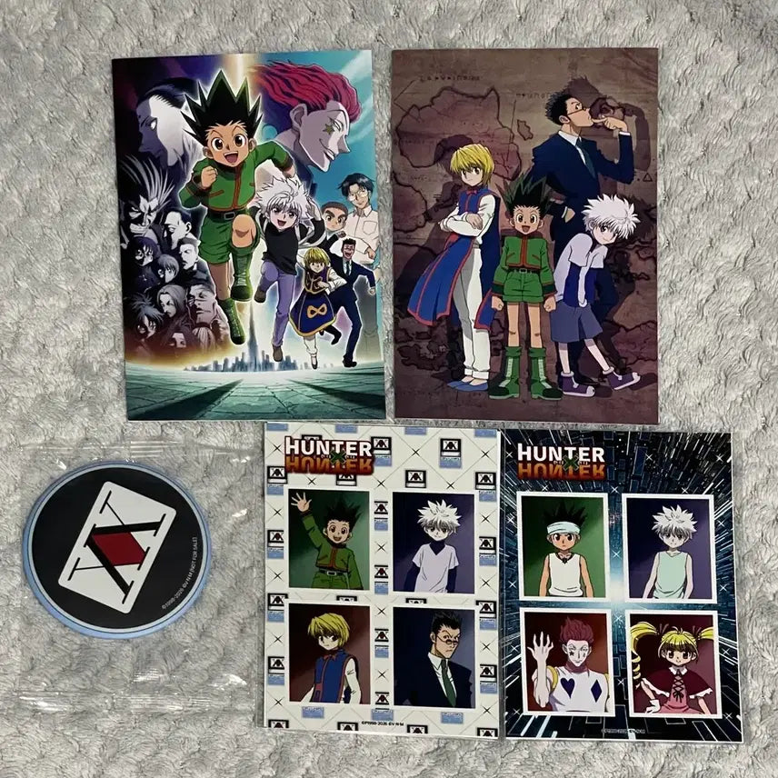 [BUNJANG] Hunter x Hunter Collaboration Cafe Bundle Set / 헌터헌터 증사 특전 거울 엽서 일괄 콜라보카페