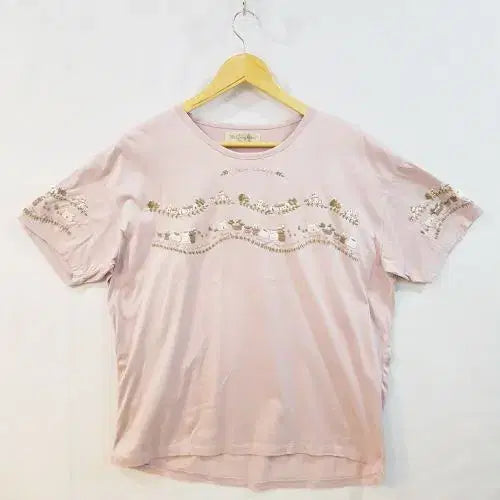 [BUNJANG] Petit Coudre Embroidered Round Shirt / petit Coudre 손자수 라운드 셔츠