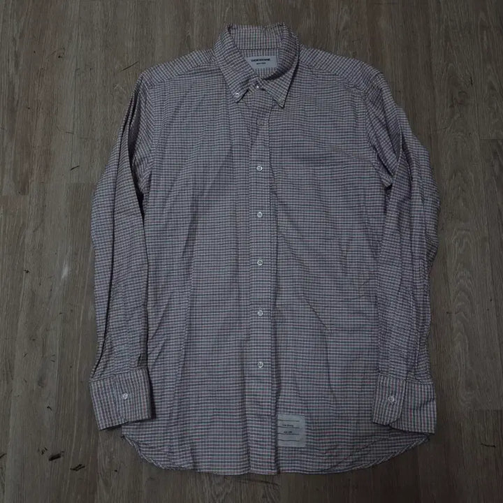 [BUNJANG] Thom Browne New York Oxford Button-Down Check Shirt / 톰브라운 뉴욕 옥스포드 버튼다운 체크 셔츠 S(90)