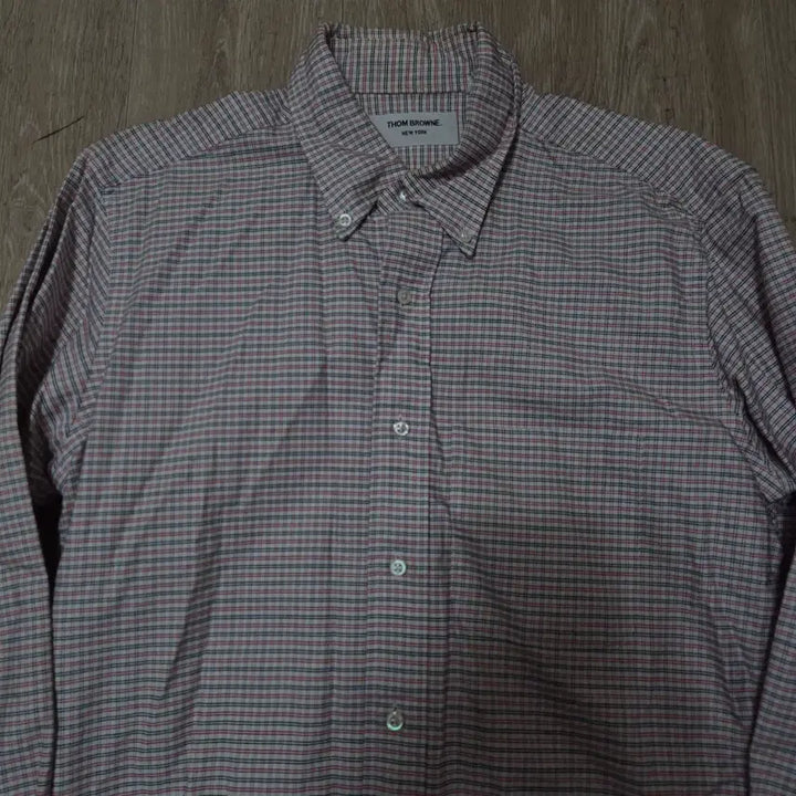 [BUNJANG] Thom Browne New York Oxford Button-Down Check Shirt / 톰브라운 뉴욕 옥스포드 버튼다운 체크 셔츠 S(90)