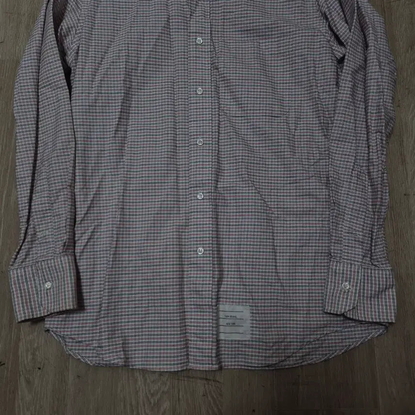 [BUNJANG] Thom Browne New York Oxford Button-Down Check Shirt / 톰브라운 뉴욕 옥스포드 버튼다운 체크 셔츠 S(90)