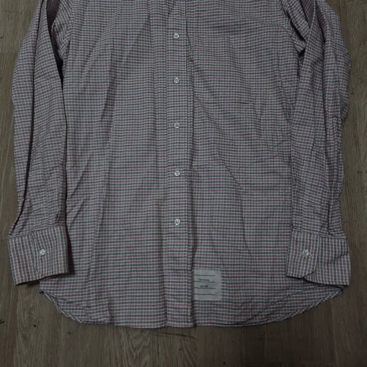 [BUNJANG] Thom Browne New York Oxford Button-Down Check Shirt / 톰브라운 뉴욕 옥스포드 버튼다운 체크 셔츠 S(90)
