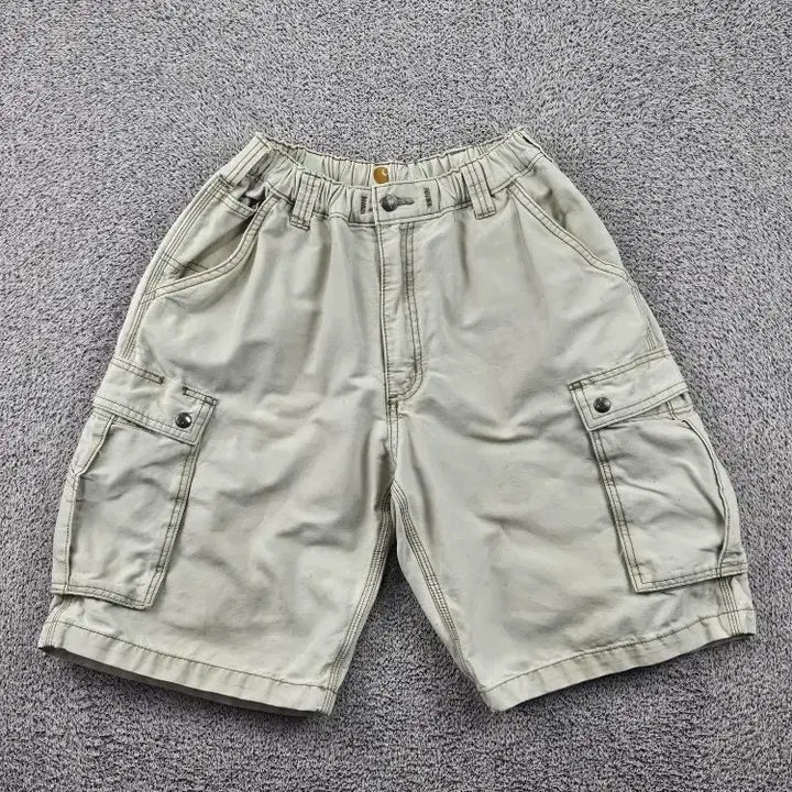 [BUNJANG] Carhartt Cotton Cargo Shorts (38") / 칼하트 코튼 카고 쇼츠 반바지 커스텀 ( 38 " ) / 11987