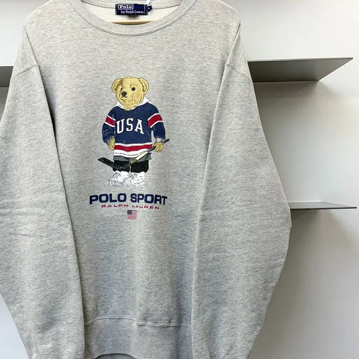 [BUNJANG] Polo Ralph Lauren 90s Hockey Bear Sweatshirt / 폴로랄프로렌 90s 폴로 하키 베어 스웻셔츠