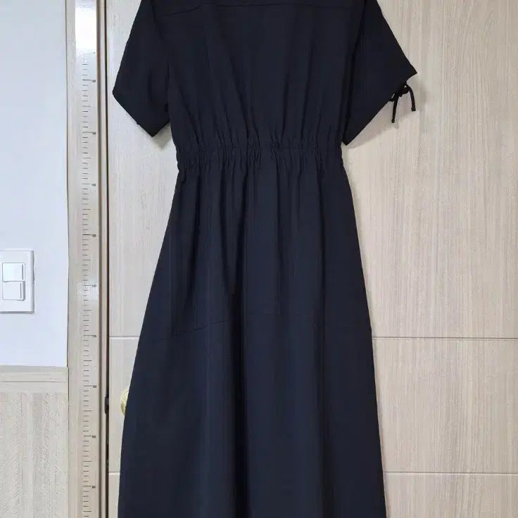 [SOLD OUT] 발렌시아 블랙 셔링 반팔 롱 원피스