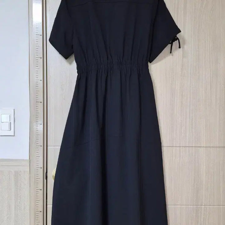[SOLD OUT] 발렌시아 블랙 셔링 반팔 롱 원피스