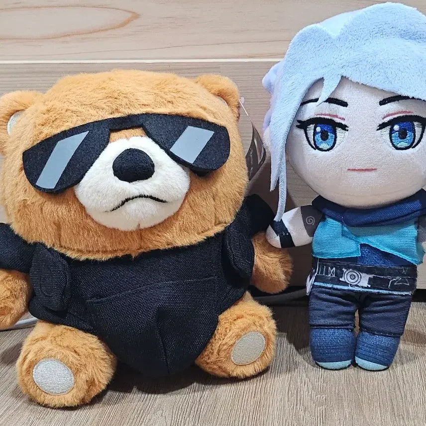 [BUNJANG] Valorant Strategist Bear &amp; Jett Doll Bundle / 일괄)발로란트 전략가 곰, 제트 인형 판매