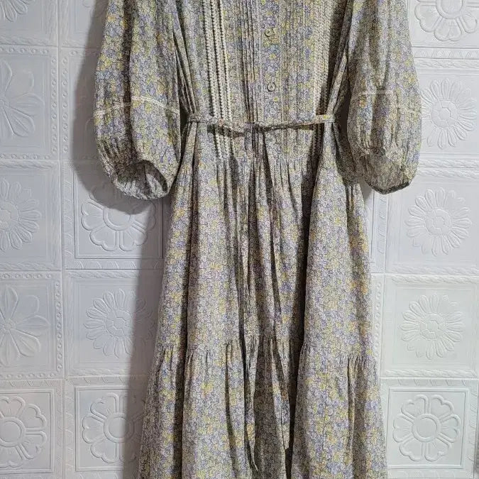 [BUNJANG] Thursday Island Floral Print Long Dress / 써스데이아일랜드 잔꽃 롱원피스