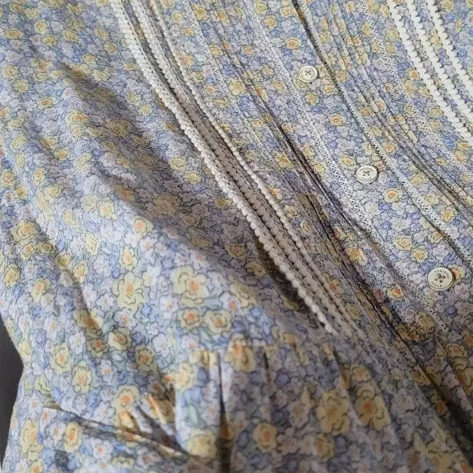 [BUNJANG] Thursday Island Floral Print Long Dress / 써스데이아일랜드 잔꽃 롱원피스