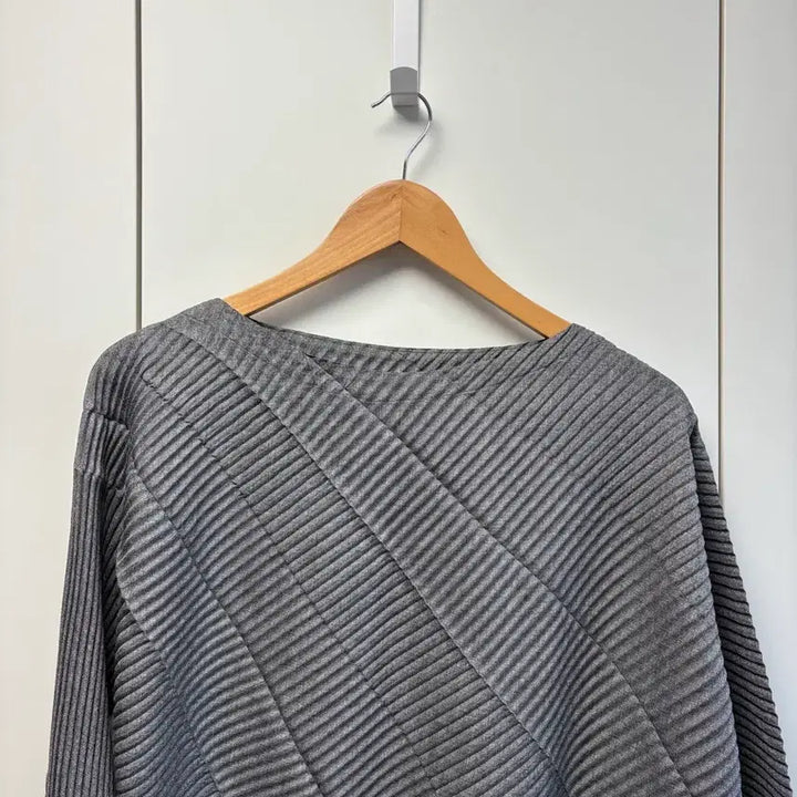 [BUNJANG] Issey Miyake Gray Asymmetrical Long Dress / 이세이미야케 그레이 언발 롱 원피스