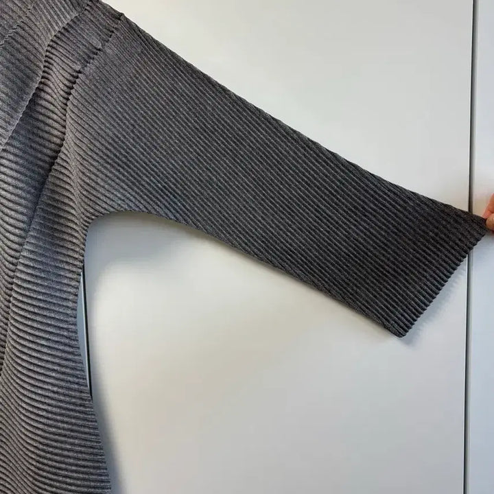 [BUNJANG] Issey Miyake Gray Asymmetrical Long Dress / 이세이미야케 그레이 언발 롱 원피스