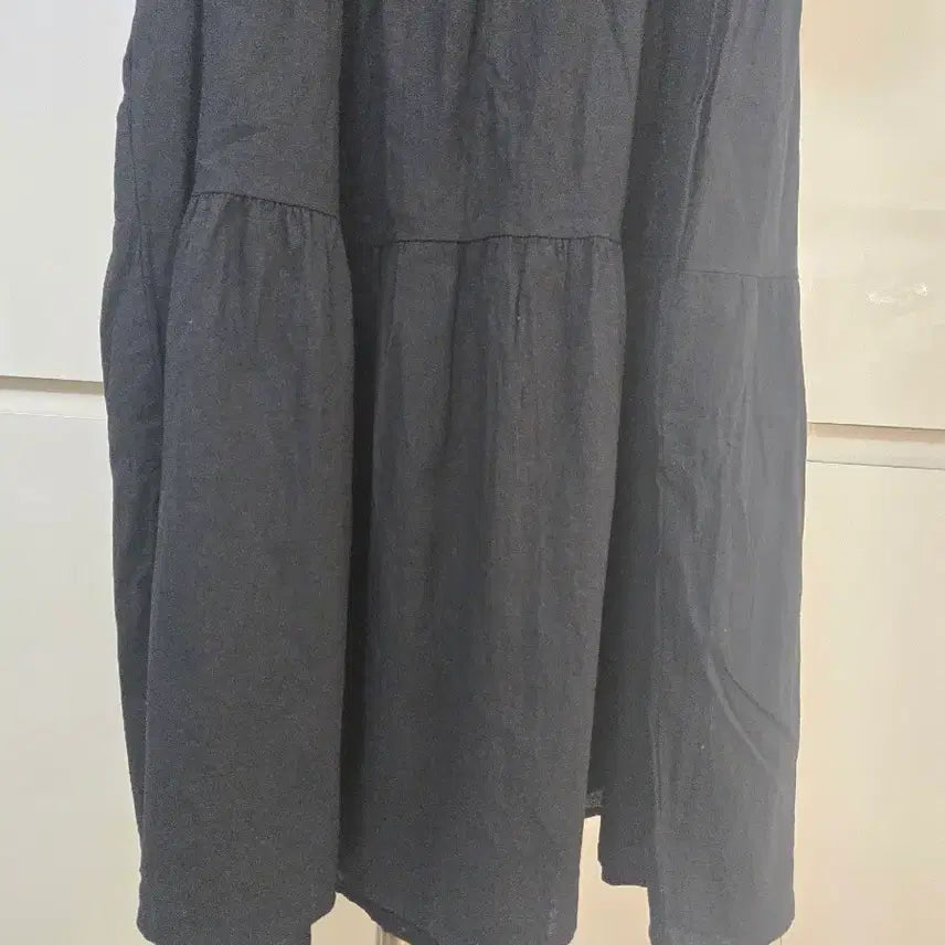 [SOLD OUT] 레이스 칼라 블랙 롱 원피스