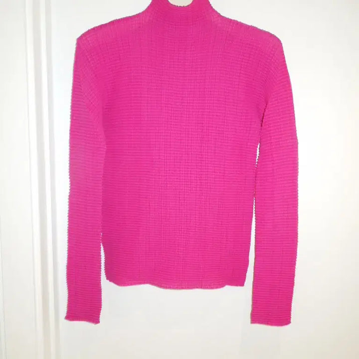 [BUNJANG] Pleats Please Issey Miyake Chiffon Turtleneck Top / 플리츠플리즈 이세이미야케  쉬폰 반목탑