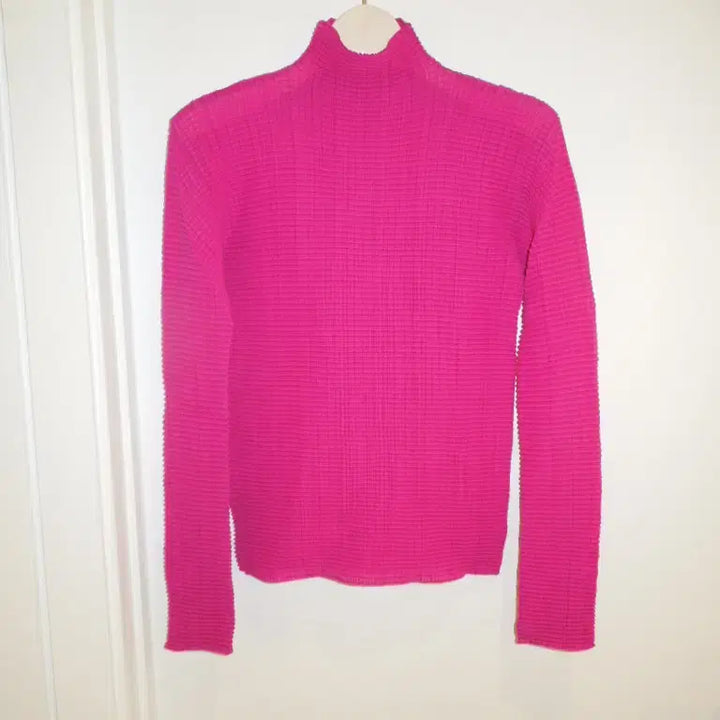 [BUNJANG] Pleats Please Issey Miyake Chiffon Turtleneck Top / 플리츠플리즈 이세이미야케  쉬폰 반목탑