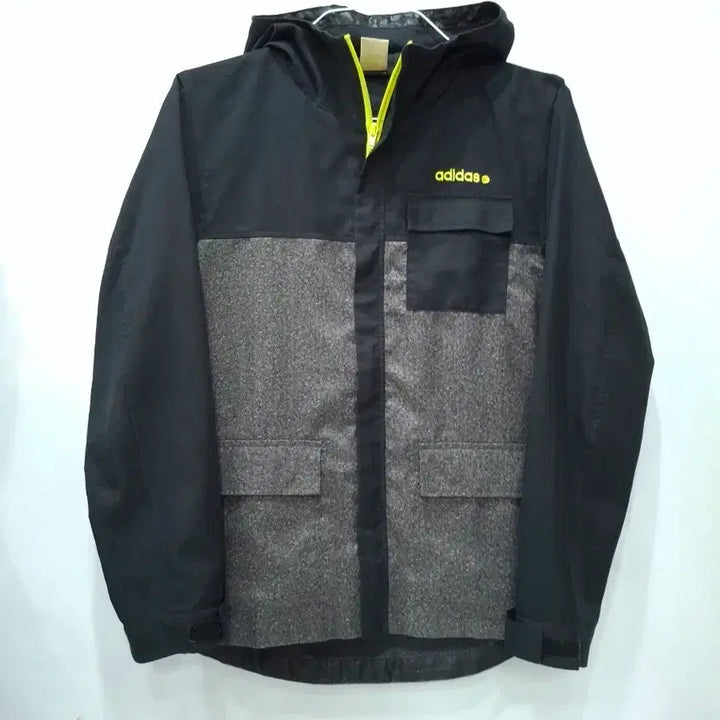 [BUNJANG] Adidas Neo Black Hooded Jacket / 일본 아디다스 네오 블랙 후드 자켓 m