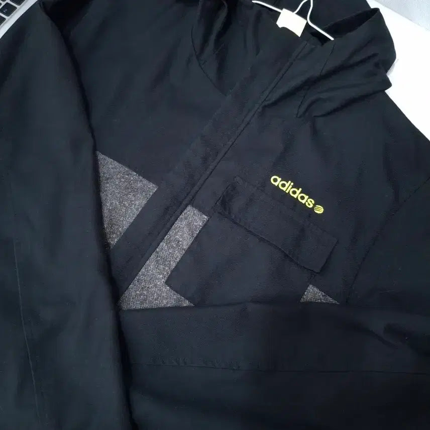 [BUNJANG] Adidas Neo Black Hooded Jacket / 일본 아디다스 네오 블랙 후드 자켓 m