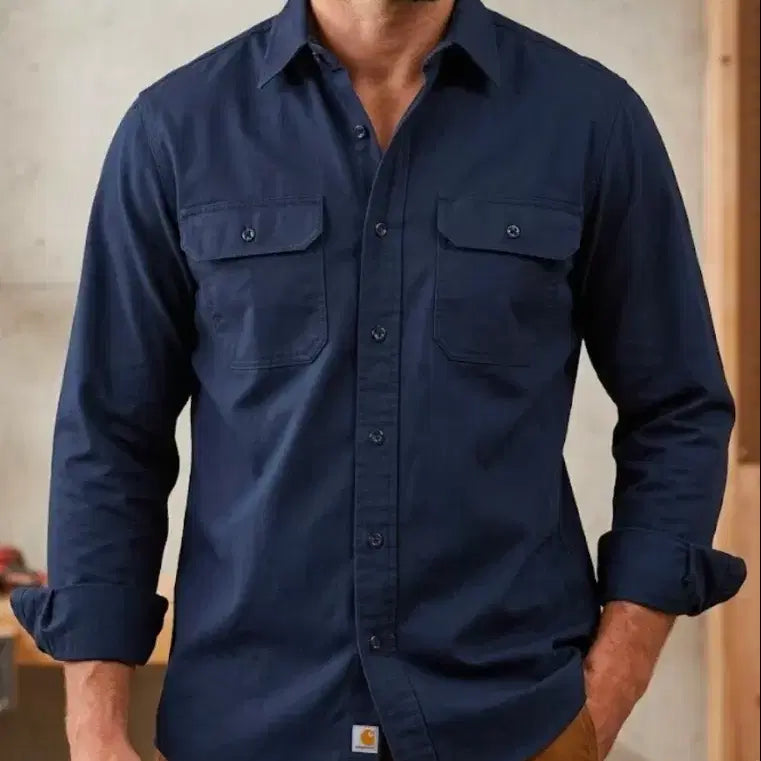 [BUNJANG] Carhartt Navy Work Shirt L / 칼하트 네이비 워크 셔츠 L (100~105)