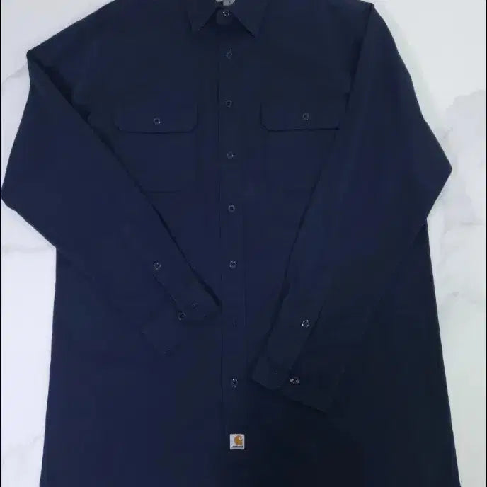 [BUNJANG] Carhartt Navy Work Shirt L / 칼하트 네이비 워크 셔츠 L (100~105)