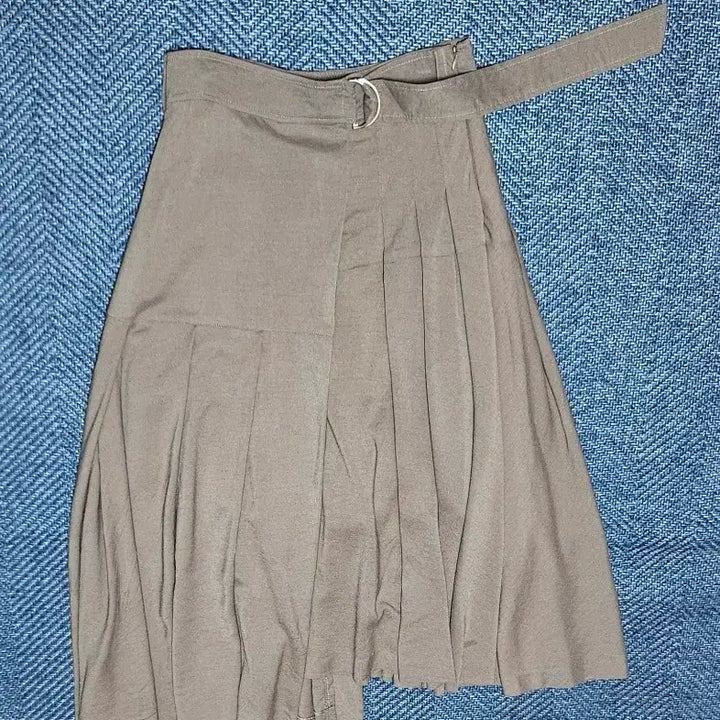 [BUNJANG] SYSTEM Hanseom Pleated Skirt with Belt / 시스템 한섬 플리츠 스커트 벨트 스타일