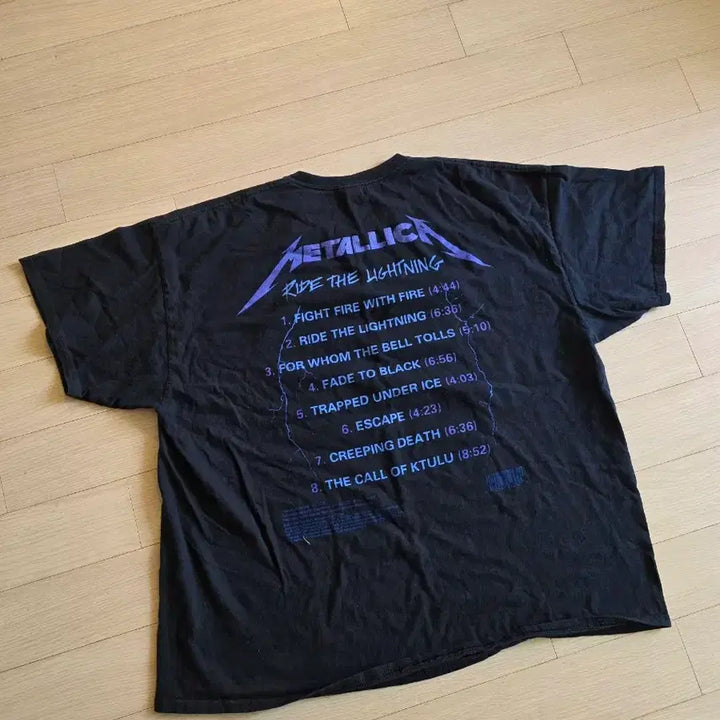 [BUNJANG] Metallica Ride the Lightning T-shirt / [2xl] 메탈리카 오리지널 밴드 반팔티