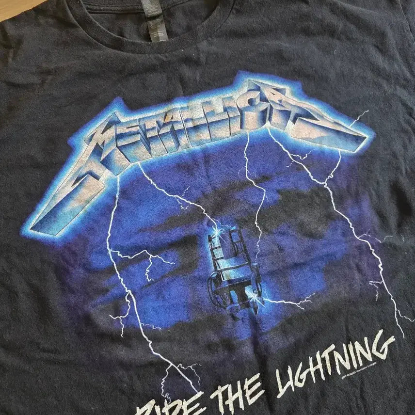 [BUNJANG] Metallica Ride the Lightning T-shirt / [2xl] 메탈리카 오리지널 밴드 반팔티