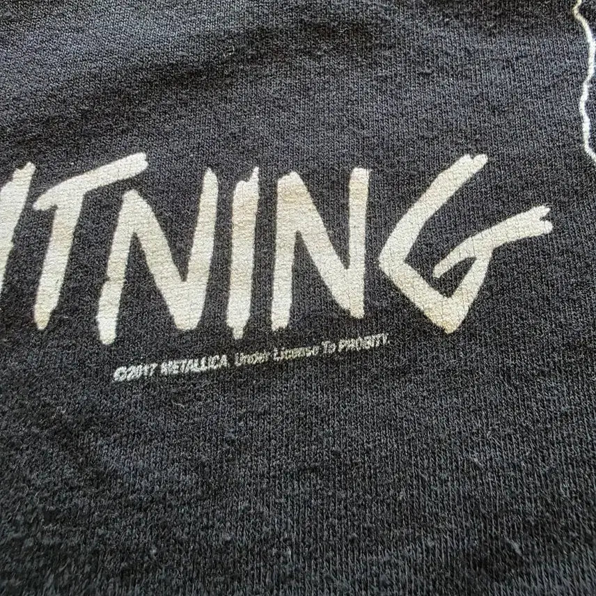 [BUNJANG] Metallica Ride the Lightning T-shirt / [2xl] 메탈리카 오리지널 밴드 반팔티