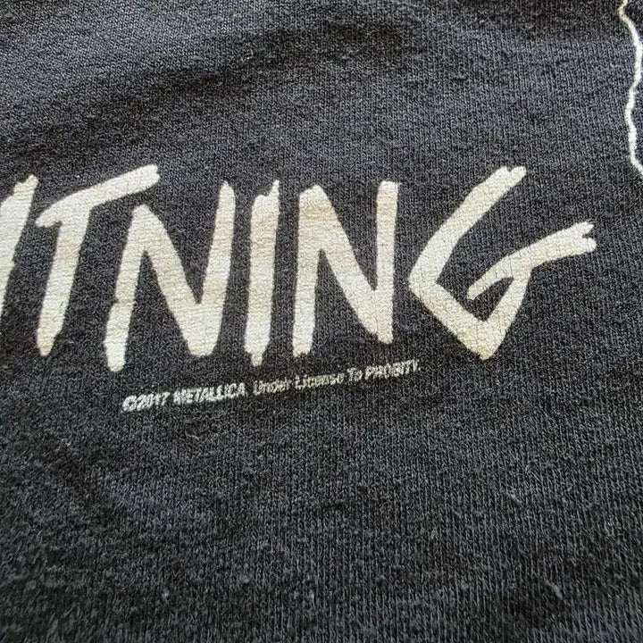 [BUNJANG] Metallica Ride the Lightning T-shirt / [2xl] 메탈리카 오리지널 밴드 반팔티