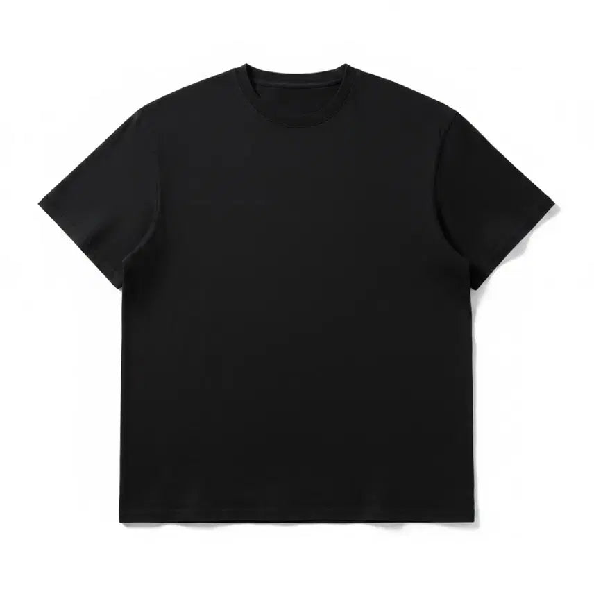 [BUNJANG] Coore Basic Short Sleeve T-shirt (Black, L) / 쿠어 기본 반팔티 블랙 L