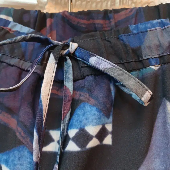 [BUNJANG] SOGO Pattern Wide Banding Pants / SOGO 패턴 와이드 밴딩 바지 (79-110)88~99