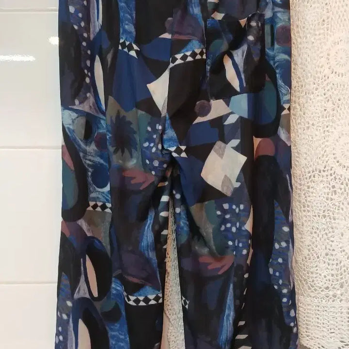 [BUNJANG] SOGO Pattern Wide Banding Pants / SOGO 패턴 와이드 밴딩 바지 (79-110)88~99