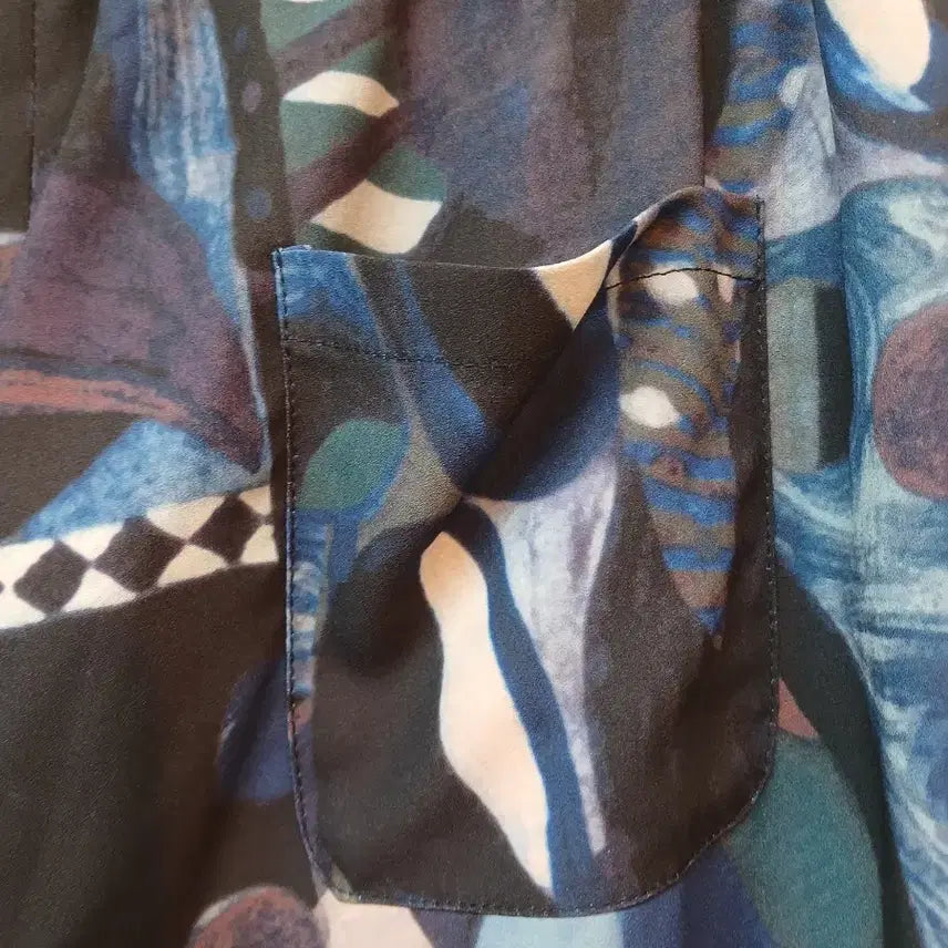 [BUNJANG] SOGO Pattern Wide Banding Pants / SOGO 패턴 와이드 밴딩 바지 (79-110)88~99