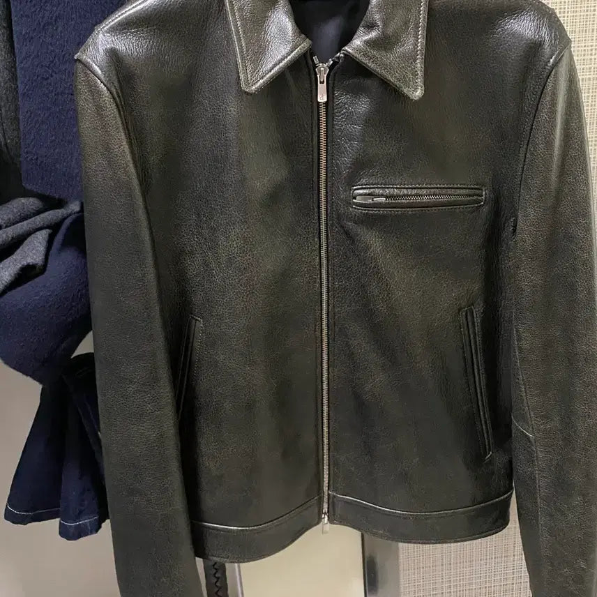 [BUNJANG] TONYWEX 25FW Leather Chest Zip Jacket L / 토니웩 25FW 레더 체스트집 자켓 L