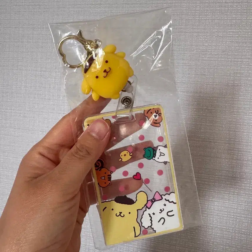 [BUNJANG] Sanrio Pompompurin Card Holder Keychain / 폼폼푸린 카드홀더 키링
