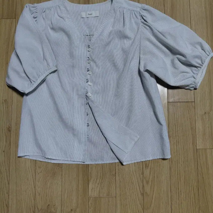 [BUNJANG] Dunst Stripe Puff Blouse - M / Dunst 스트라이프 퍼프 블라우스M