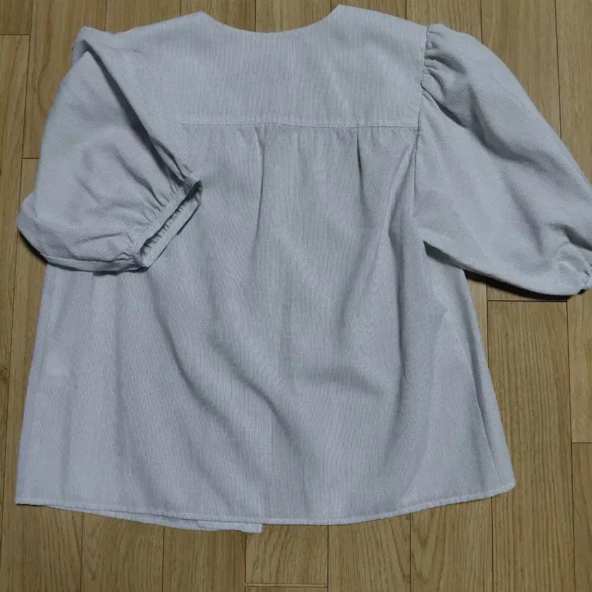 [BUNJANG] Dunst Stripe Puff Blouse - M / Dunst 스트라이프 퍼프 블라우스M