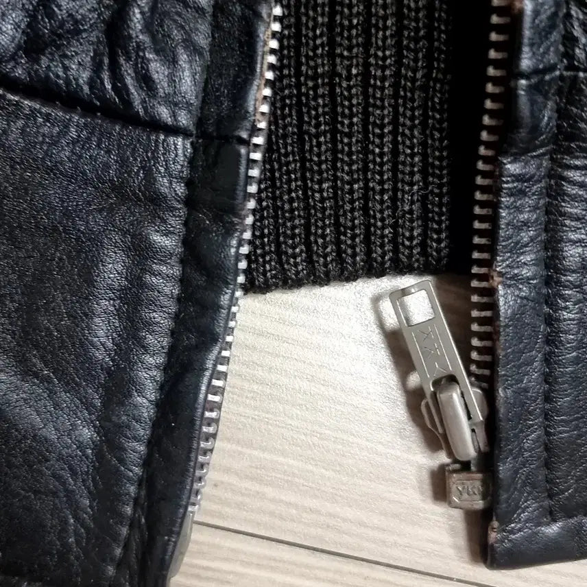 [BUNJANG] Deluxe Skinwear 90s Leather Jacket / 일본산 90sDeluxe Skinwear 무스탕 가죽 자켓(95-100)