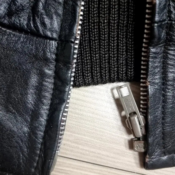 [BUNJANG] Deluxe Skinwear 90s Leather Jacket / 일본산 90sDeluxe Skinwear 무스탕 가죽 자켓(95-100)
