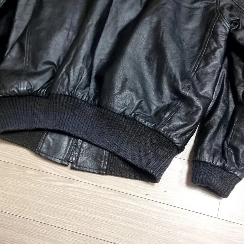 [BUNJANG] Deluxe Skinwear 90s Leather Jacket / 일본산 90sDeluxe Skinwear 무스탕 가죽 자켓(95-100)