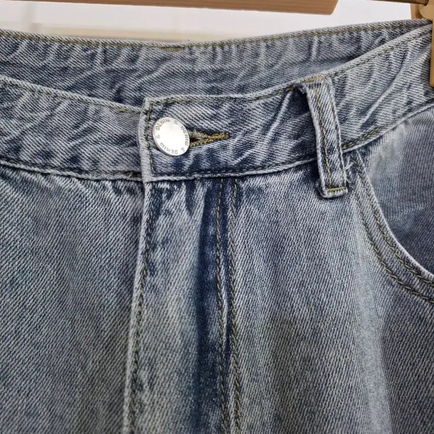 [BUNJANG] Spandex Wide Leg Jeans / 봄  여름  스판  고급스러운 청통바지