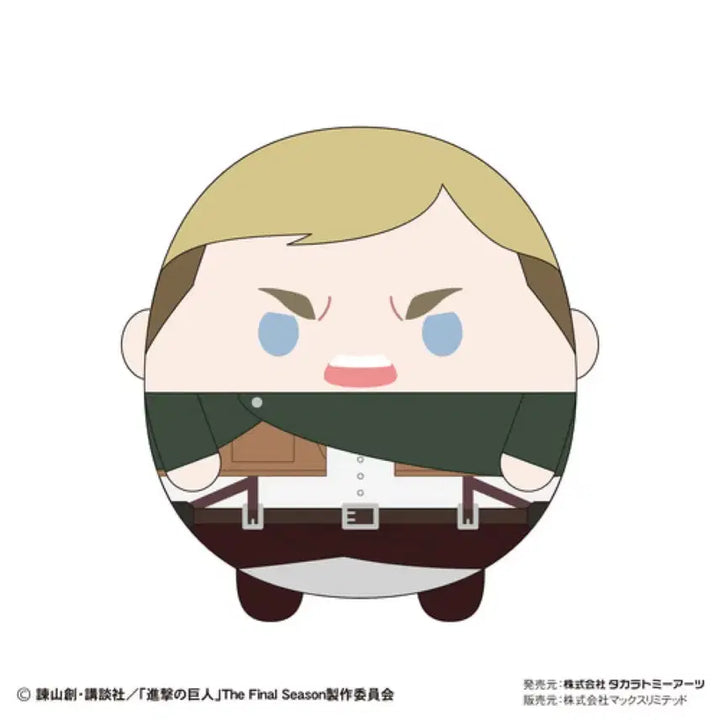 [BUNJANG] Attack on Titan Erwin Smith FuwaKororin M Plush / 진격거 진격의거인 엘빈스미스 후와코로링 M 누이