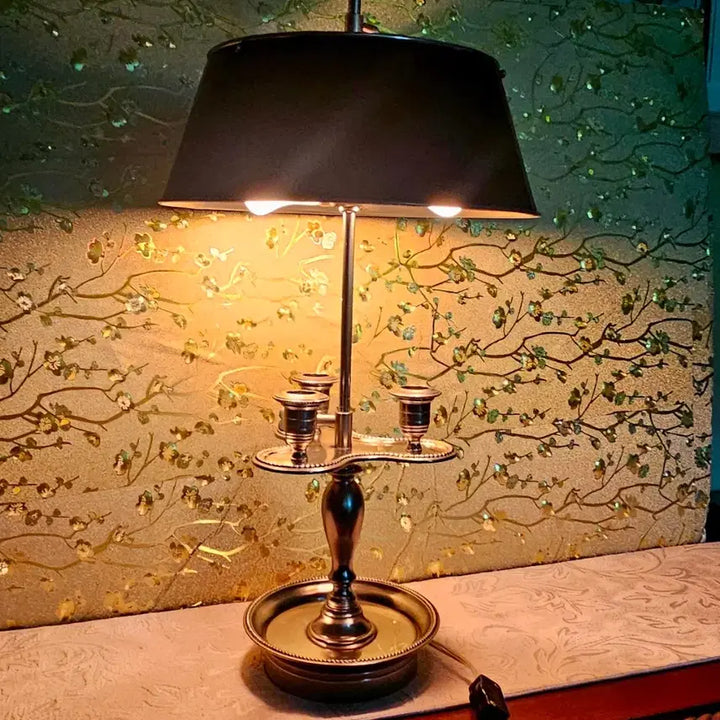 [BUNJANG] French Empire Vintage Table Lamp / 1900년대 프랑스제국 빈티지엔틱골동품/2구 탁상용스탠드/촛대3구