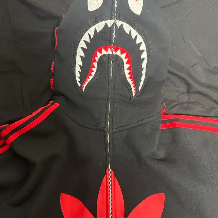 [SOLD OUT] 아디다스 x 베이프 콜라보 후드집업 xxl