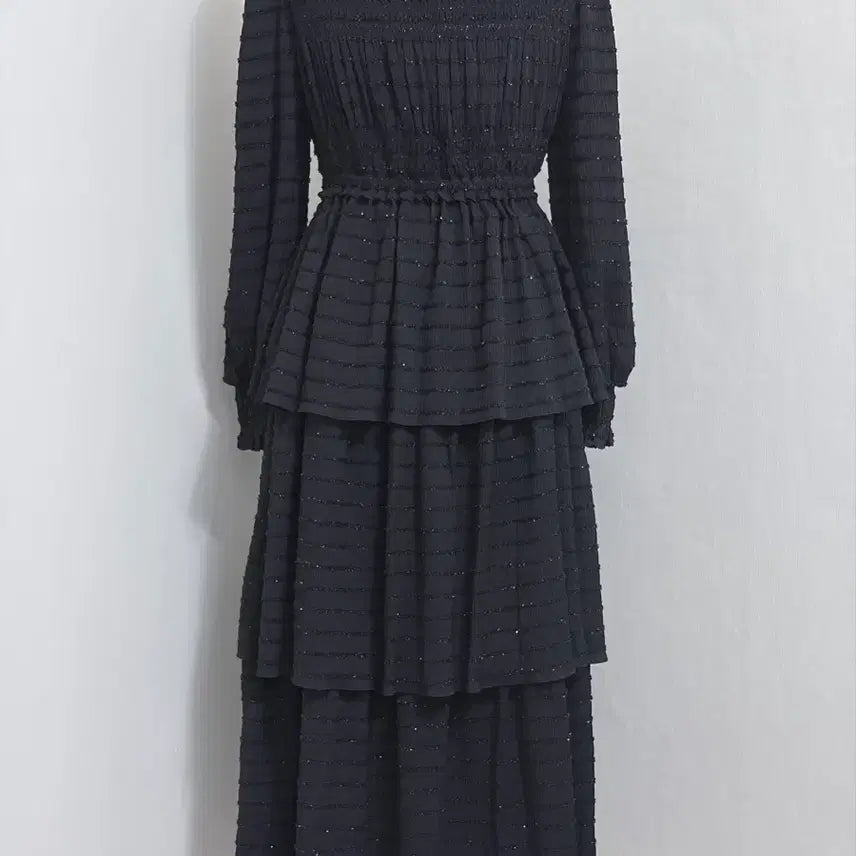 [BUNJANG] Maje Lace Chiffon Long Dress / 마쥬 레이스 쉬폰 롱 원피스