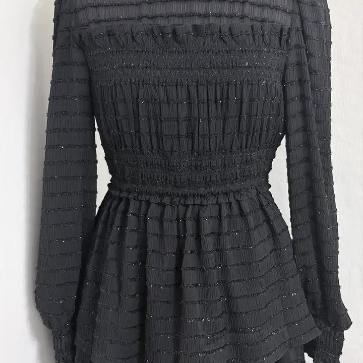[BUNJANG] Maje Lace Chiffon Long Dress / 마쥬 레이스 쉬폰 롱 원피스