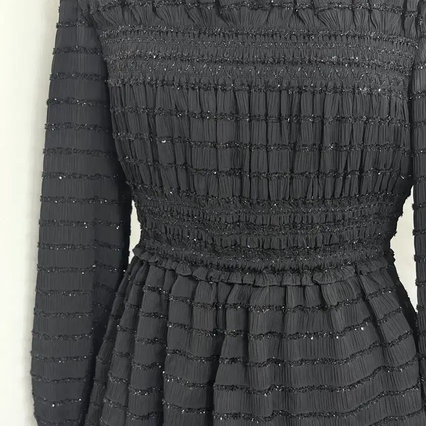 [BUNJANG] Maje Lace Chiffon Long Dress / 마쥬 레이스 쉬폰 롱 원피스