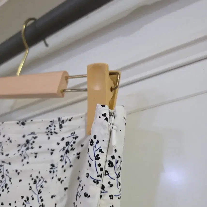 [BUNJANG] Spring Summer Floral Print Long Skirt / 봄  여름  고급스런  안감있는 밴딩 바스락 면 롱스커트  허리29까지