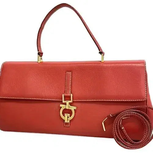 [BUNJANG] Ferragamo Vintage Gancini Top Handle Leather Bag / [정품] 페라가모 빈티지 간치니 탑핸들 레더백