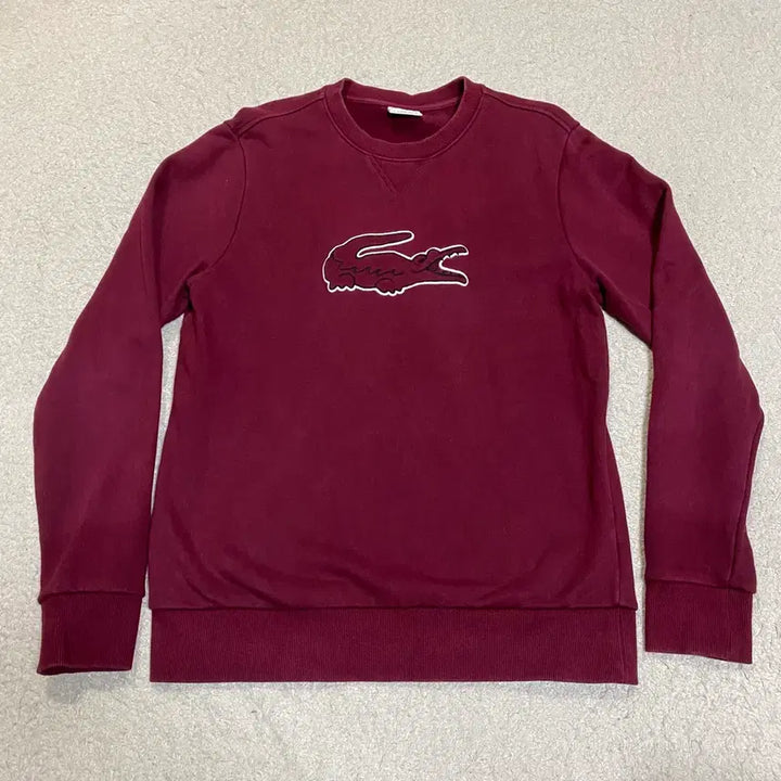 [BUNJANG] Lacoste Sweatshirt Burgundy Size 100 / 라코스테 맨투맨 티셔츠 버건디 100